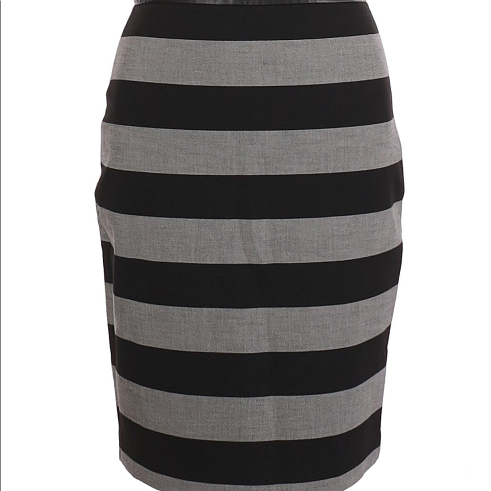 Banana Republic Black & Gray Pencil Skirt
